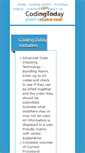 Mobile Screenshot of codingtoday.com